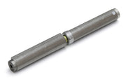Dulimex DX zelfsluitende aanlaspaumelle met kogellagerring 235 x 22 mm tot 250 kg in RVS AISI 304, vooraanzicht