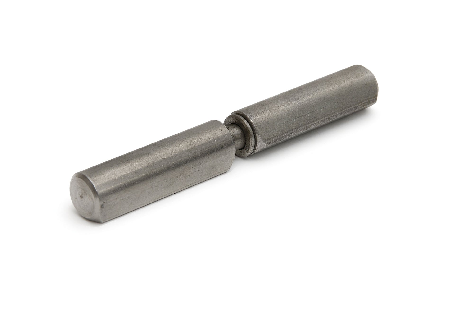 Dulimex DX aanlaspaumelle 160 x 20 mm RVS AISI 304 met RVS pen en RVS ring, vooraanzicht