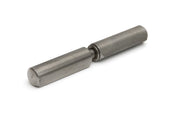 Dulimex DX aanlaspaumelle 80 x 12 mm RVS AISI 304 met RVS pen en RVS ring, vooraanzicht