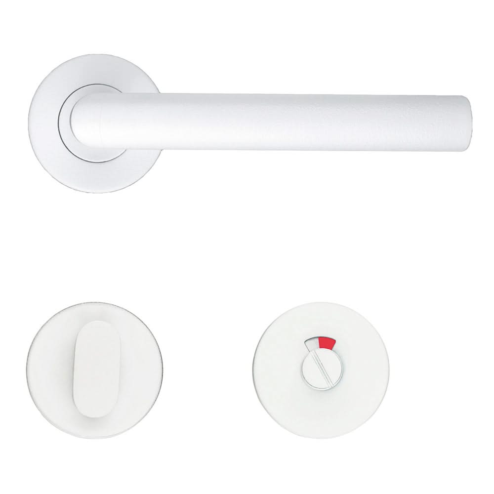 HDD Pro DEURKRUK PRO I SHAPE 19MM WIT STRUCTUUR - Deurbeslag-expert