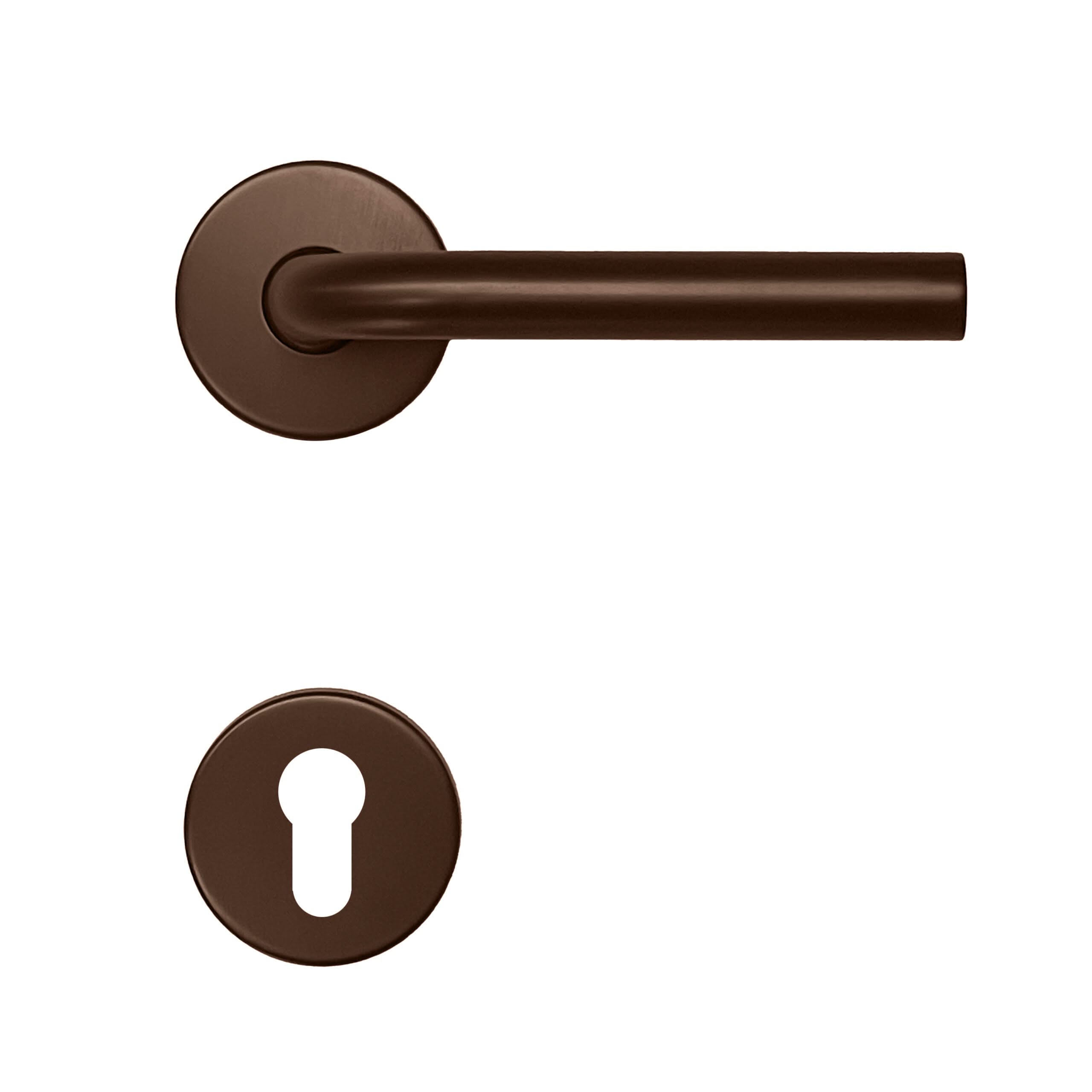 HDD Pro DEURKRUK PRO L SHAPE 16MM MAT BRONS - Deurbeslag-expert