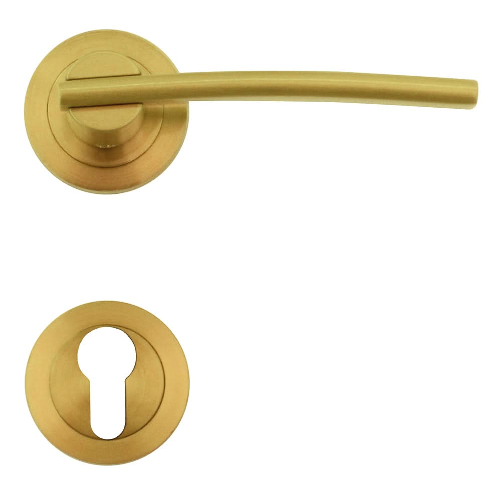 HDD Pro DEURKRUK PRO MIRCA Messing Gepolijst - Deurbeslag-expert