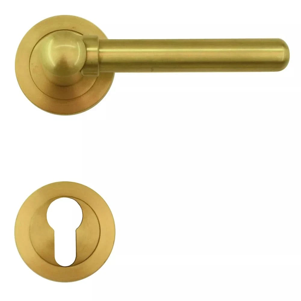 HDD Pro DEURKRUK PRO VIA Messing Gelakt - Deurbeslag-expert