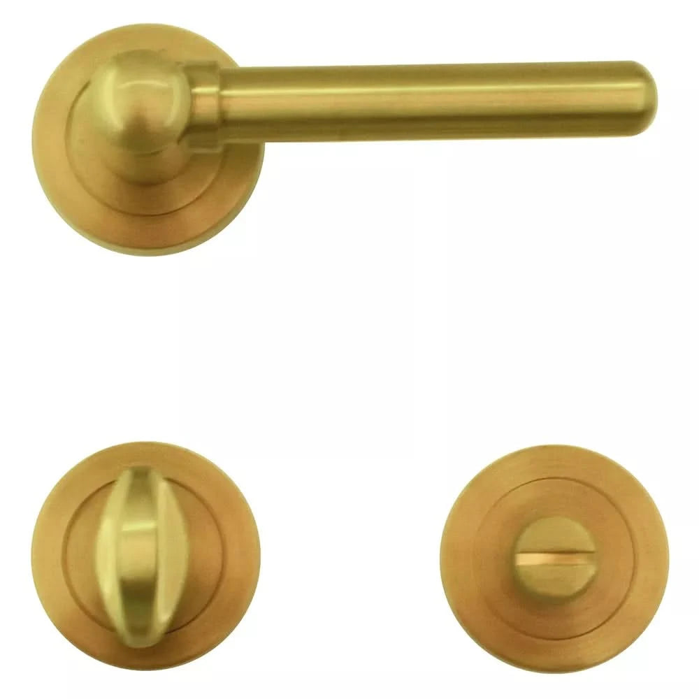 HDD Pro DEURKRUK PRO VIA Messing Gelakt - Deurbeslag-expert