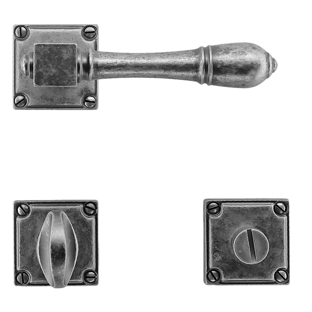 HDD Pro DEURKRUK PRO CARRE OLD SILVER - Deurbeslag-expert