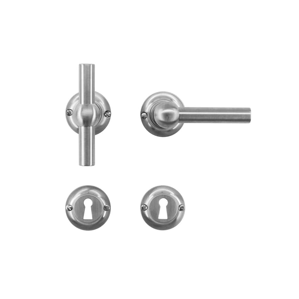 HDD Pro DEURKRUK PRO PETRA NM T+L INOX LOOK - Deurbeslag-expert