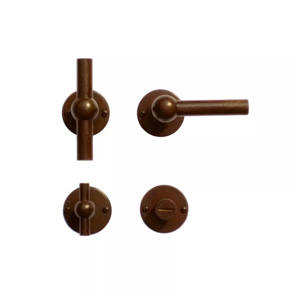 HDD Pro DEURKRUK PRO PETRA NM T+L ROEST ROND - Deurbeslag-expert