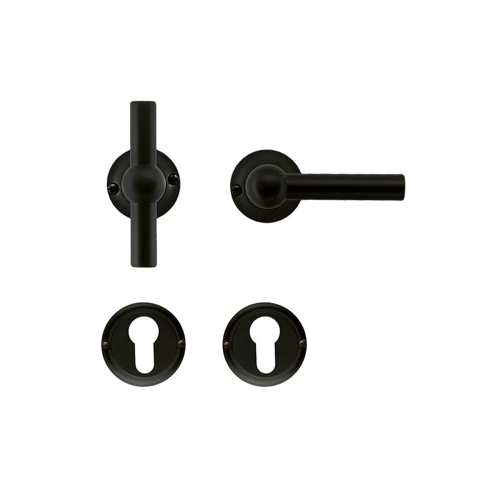 HDD Pro DEURKRUK PRO PETRA NM T+L ZWART - Deurbeslag-expert