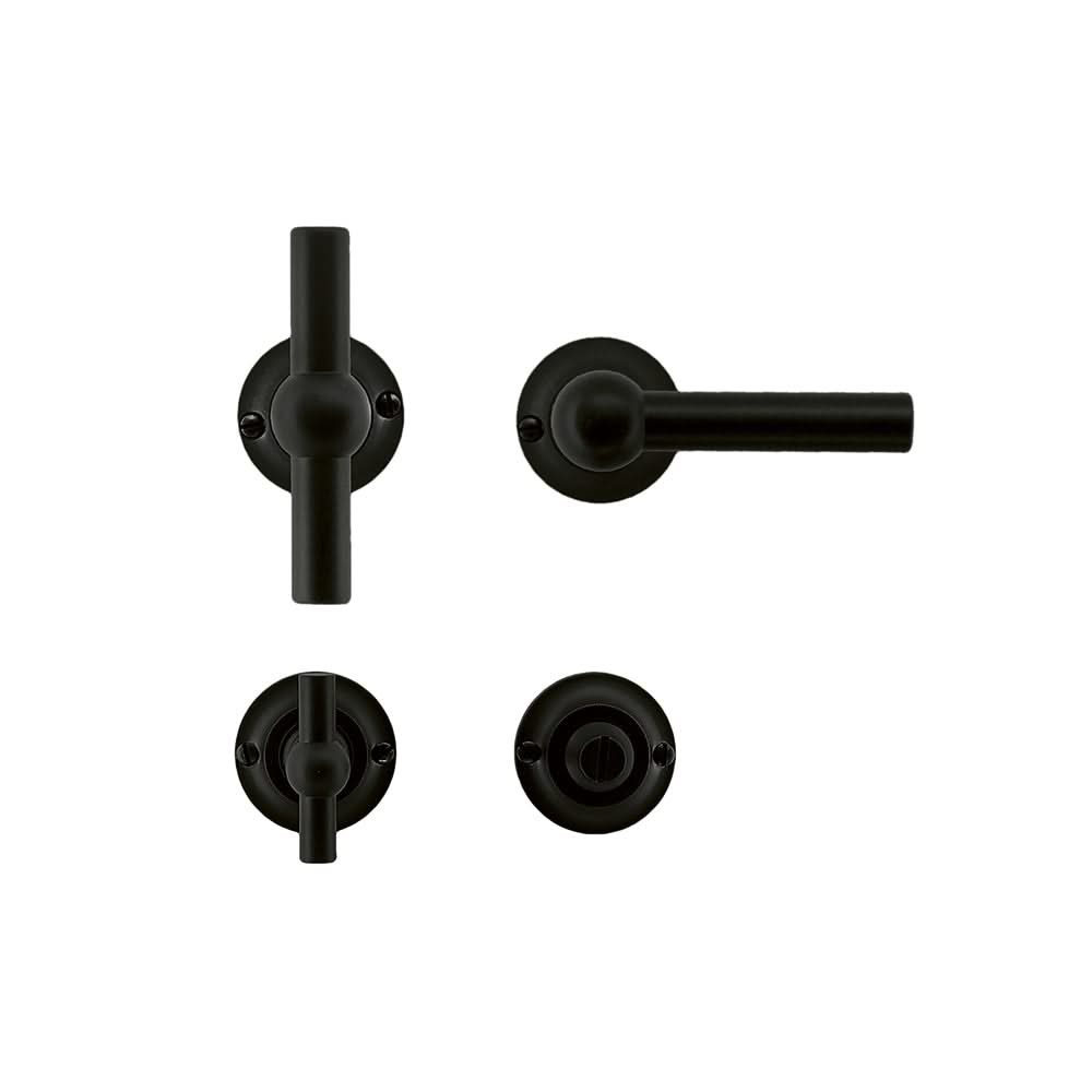 HDD Pro DEURKRUK PRO PETRA NM T+L ZWART - Deurbeslag-expert