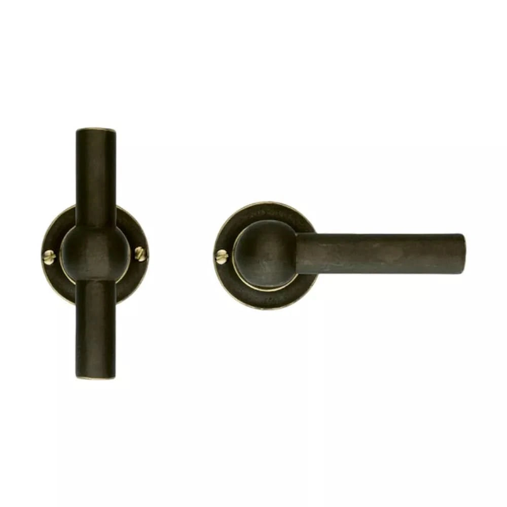 HDD Pro DEURKRUK PRO PETRA NM T+L OLD BRASS - Deurbeslag-expert