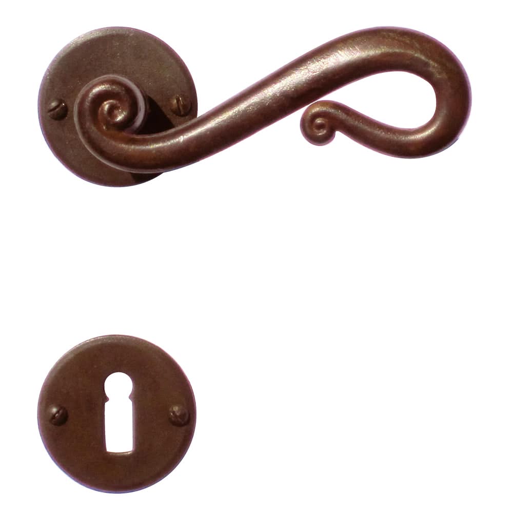 HDD Pro DEURKRUK PRO ROMANA ROEST ROND - Deurbeslag-expert