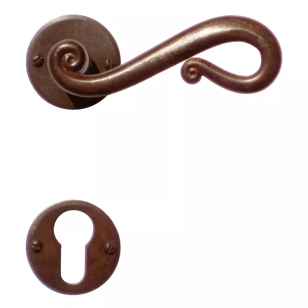 HDD Pro DEURKRUK PRO ROMANA ROEST ROND - Deurbeslag-expert