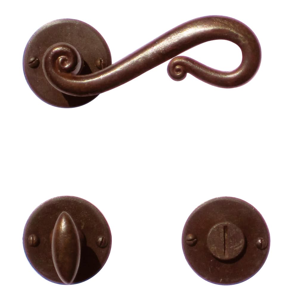 HDD Pro DEURKRUK PRO ROMANA ROEST ROND - Deurbeslag-expert