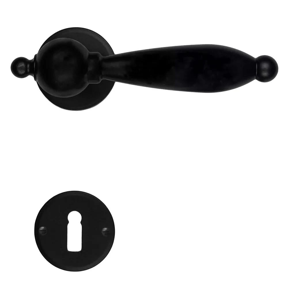 HDD Pro DEURKRUK PRO NATALIE ZWART ROND - Deurbeslag-expert