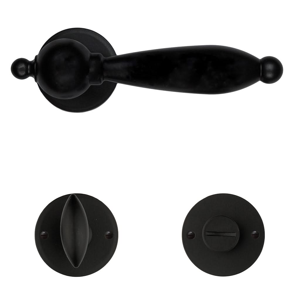 HDD Pro DEURKRUK PRO NATALIE ZWART ROND - Deurbeslag-expert