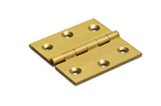 Dulimex smalscharnier massief messing 40x40 mm - vooraanzicht