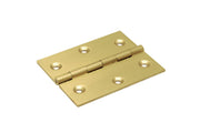 Dulimex smalscharnier massief messing 60x50 mm - vooraanzicht