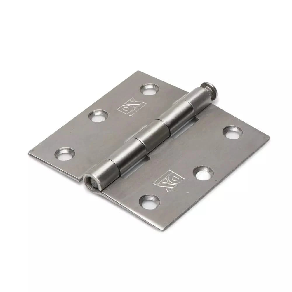 Dulimex Scharnier met losse RVS pen en rechte hoeken 76x76 mm RVS geborsteld