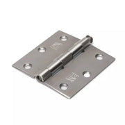 Dulimex Scharnier met losse RVS pen en rechte hoeken 76x76 mm RVS geborsteld