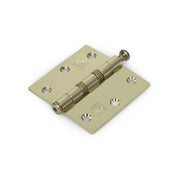 Dulimex Kogellagerscharnier rechte hoeken 76x76 mm vermessingd