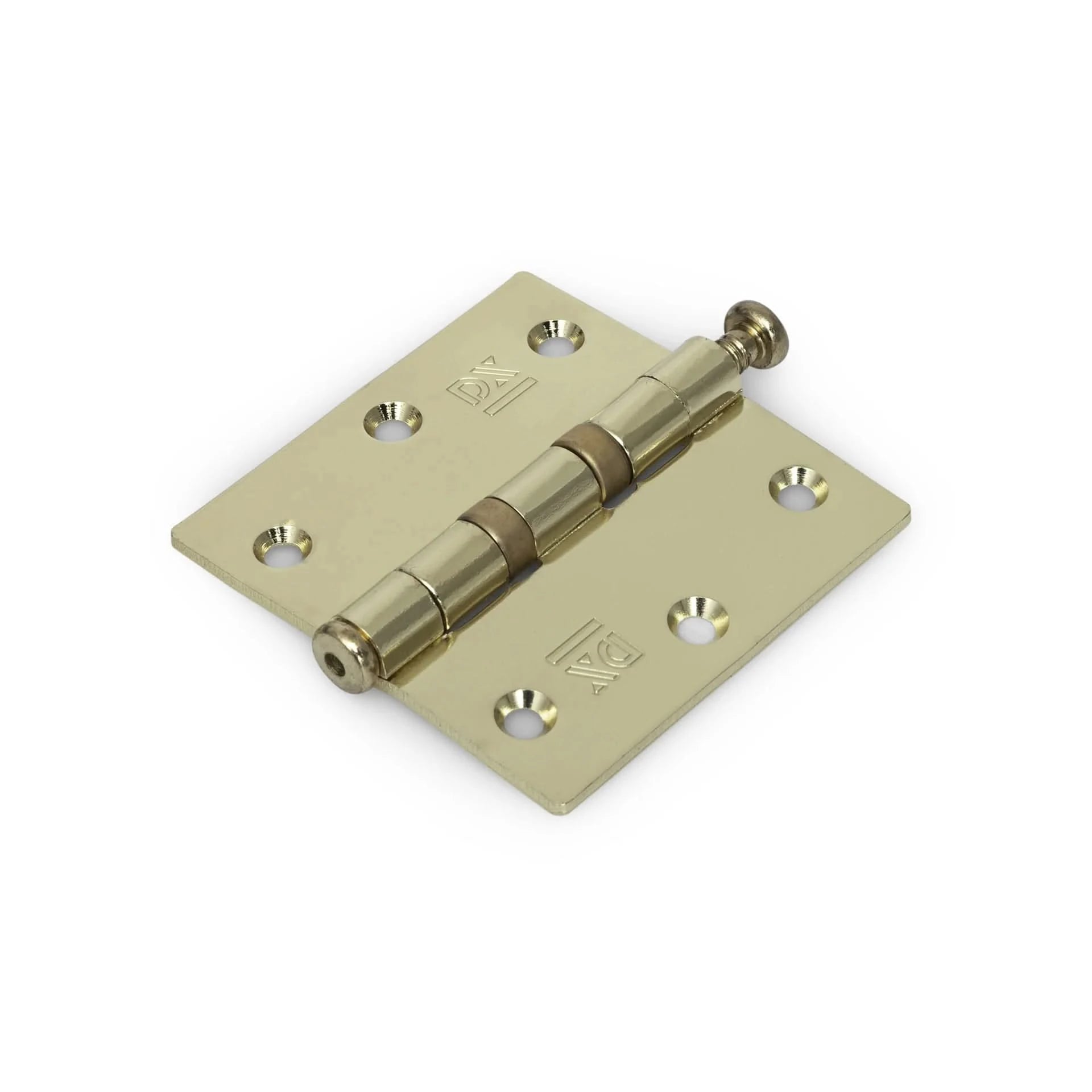 Dulimex Kogellagerscharnier rechte hoeken 76x76 mm vermessingd