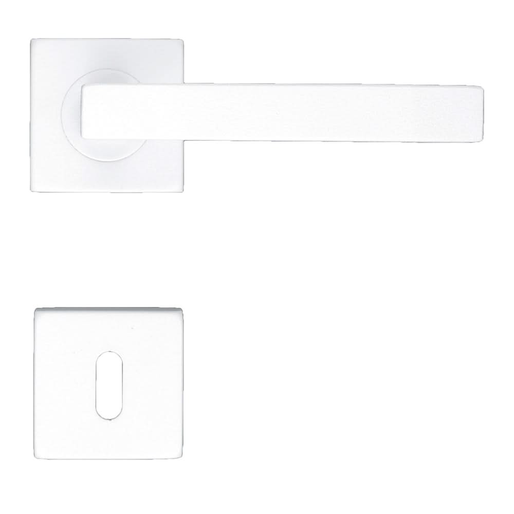 HDD Pro DEURKRUK PRO KUBIC SHAPE 16MM WIT STRUCTUUR - Deurbeslag-expert