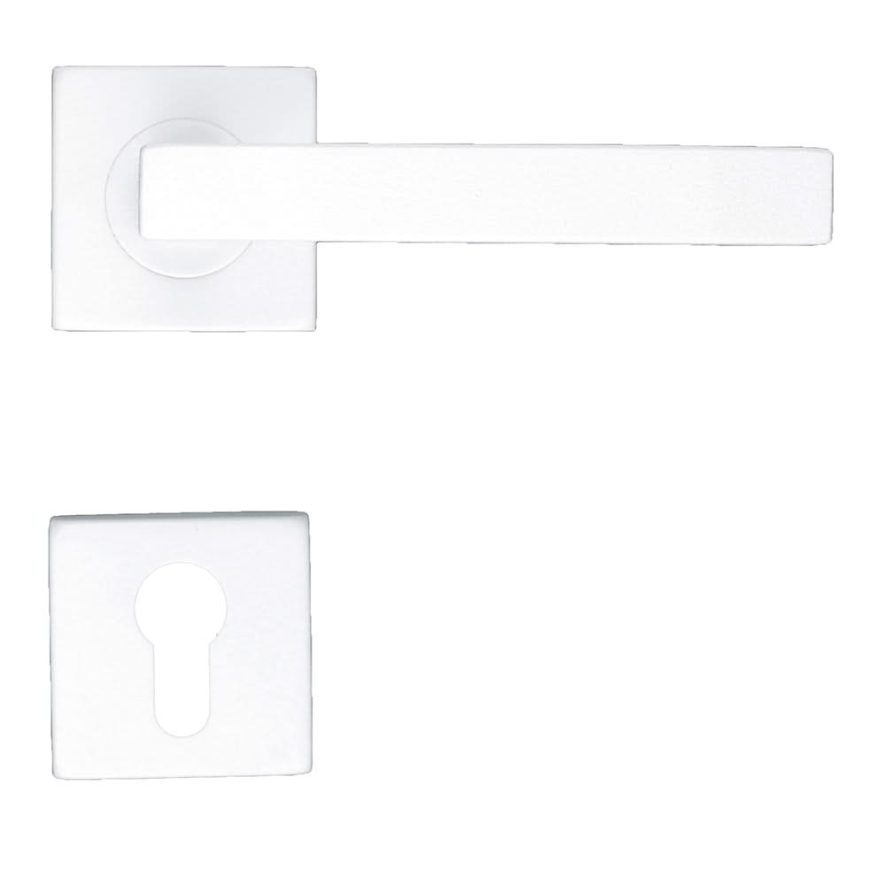 HDD Pro DEURKRUK PRO KUBIC SHAPE 16MM WIT STRUCTUUR - Deurbeslag-expert