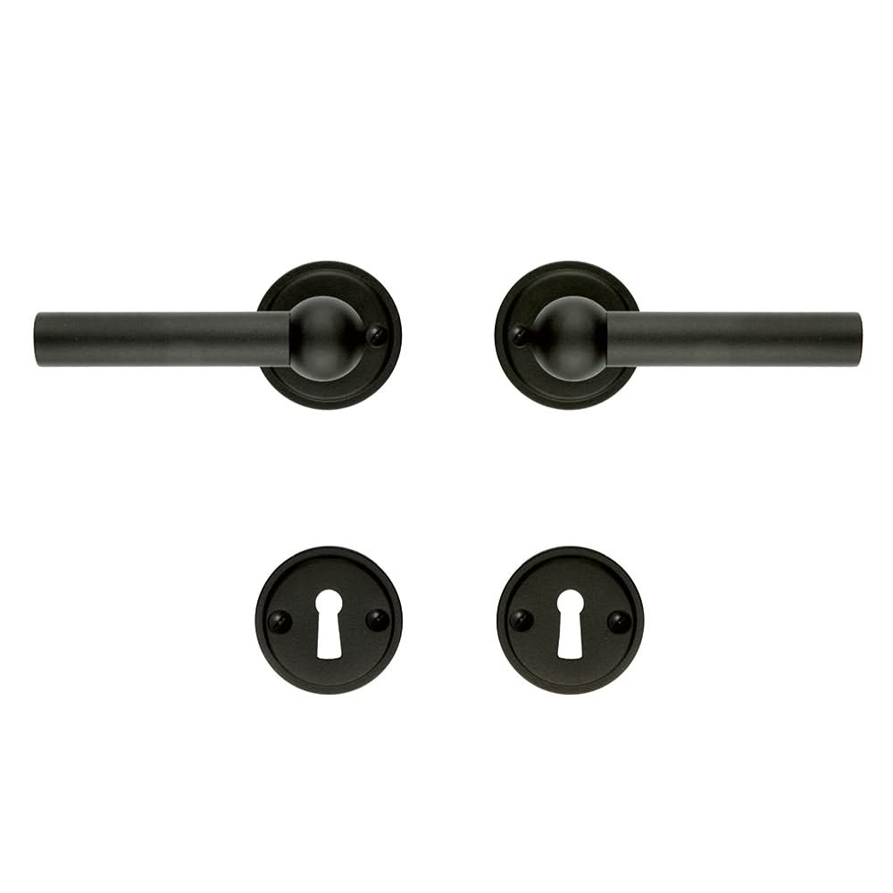 HDD Pro DEURKRUK PRO PETANA L+L ZWART STRUCTUUR UV - Deurbeslag-expert