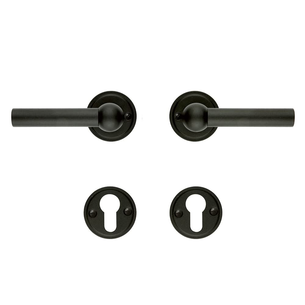 HDD Pro DEURKRUK PRO PETANA L+L ZWART STRUCTUUR UV - Deurbeslag-expert