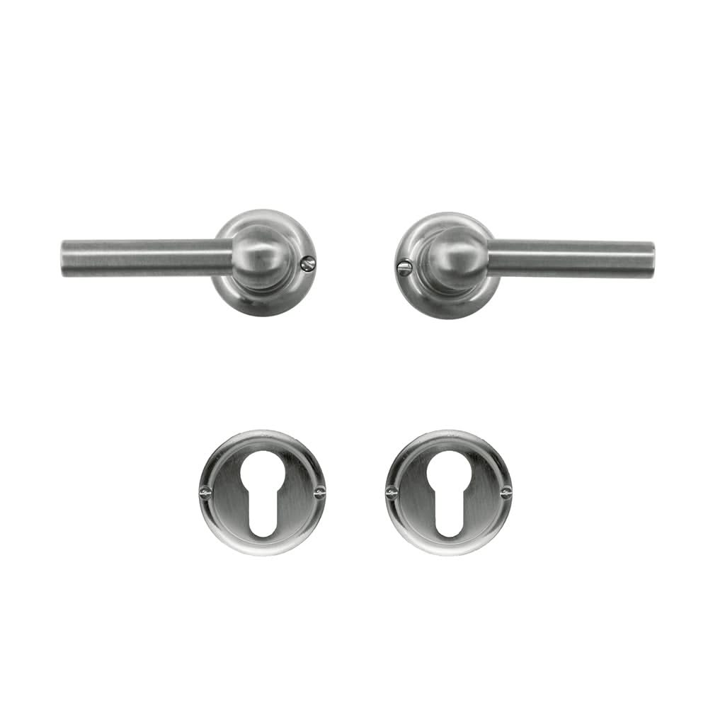 HDD Pro DEURKRUK PRO PETRA NM L+L INOX LOOK - Deurbeslag-expert