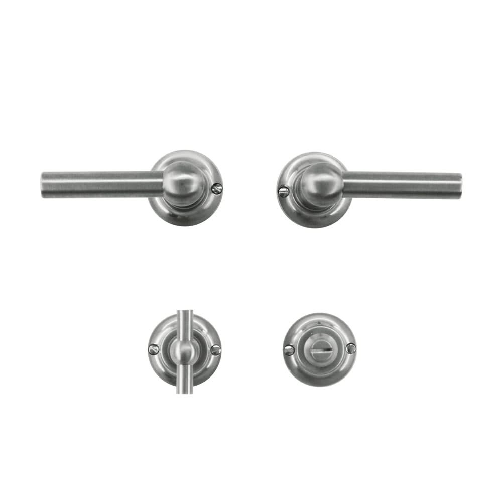 HDD Pro DEURKRUK PRO PETRA NM L+L INOX LOOK - Deurbeslag-expert