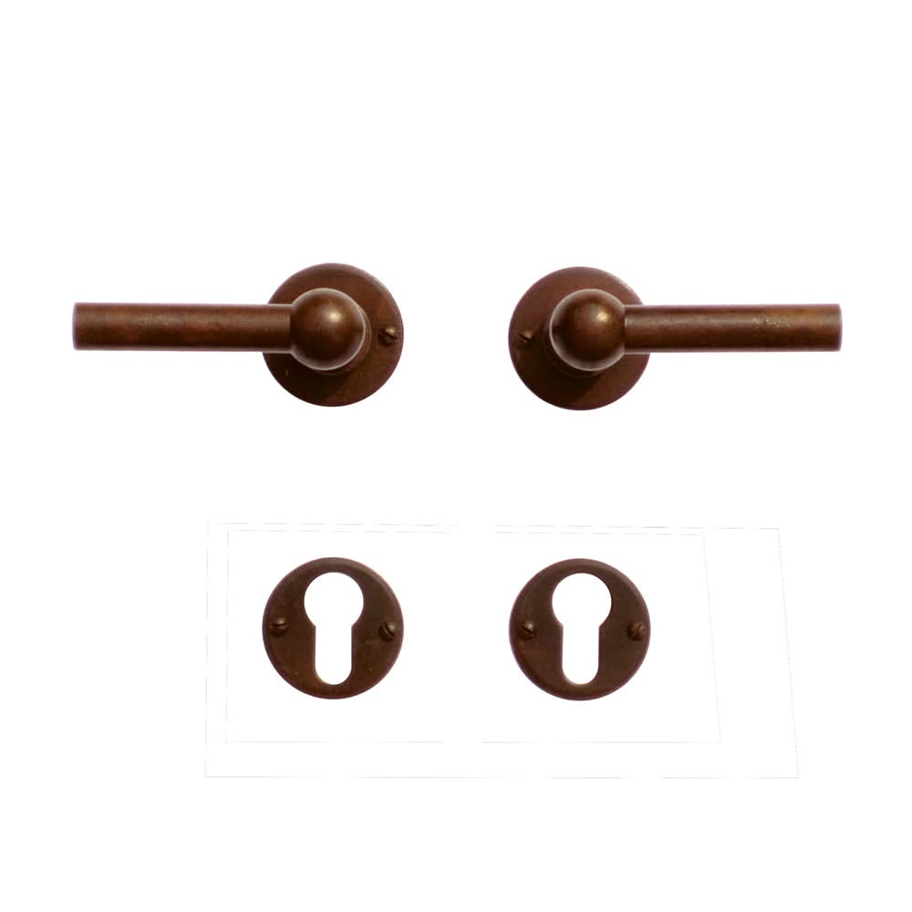 HDD Pro DEURKRUK PRO PETRA NM L+L ROEST ROND - Deurbeslag-expert