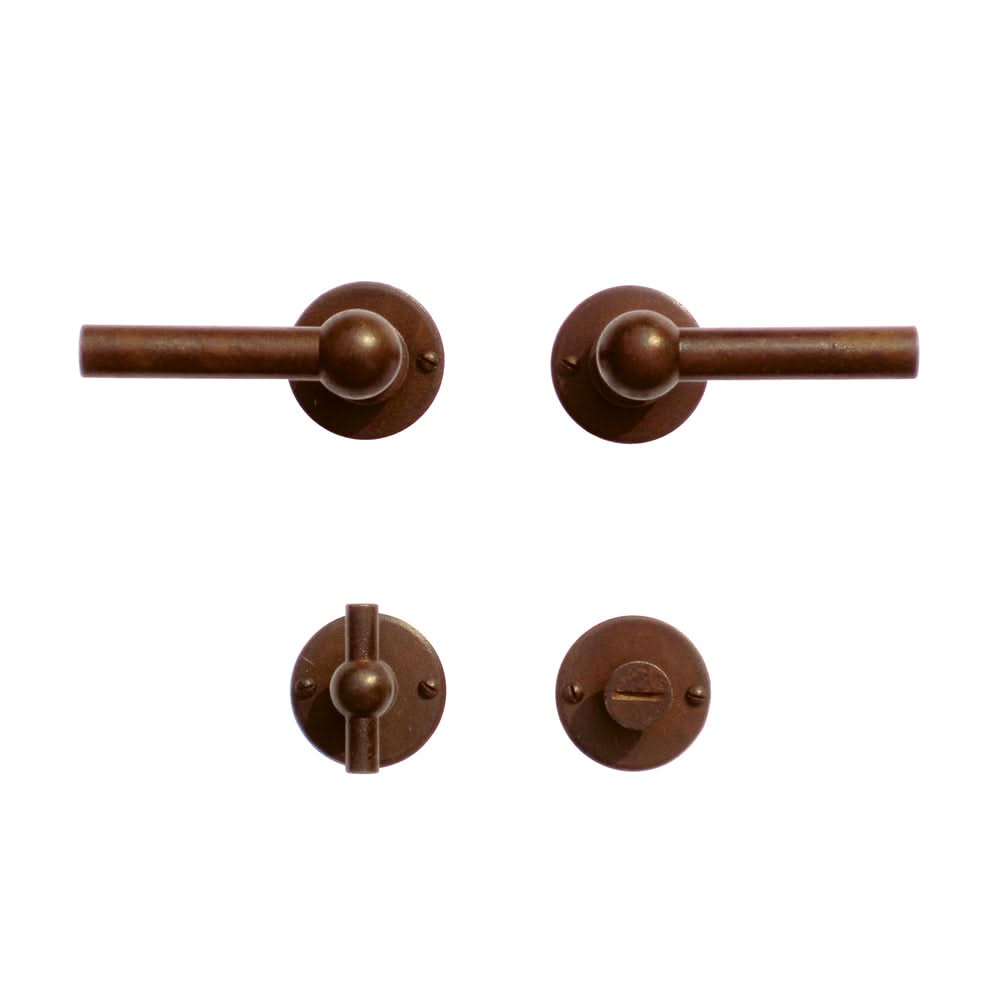 HDD Pro DEURKRUK PRO PETRA NM L+L ROEST ROND - Deurbeslag-expert