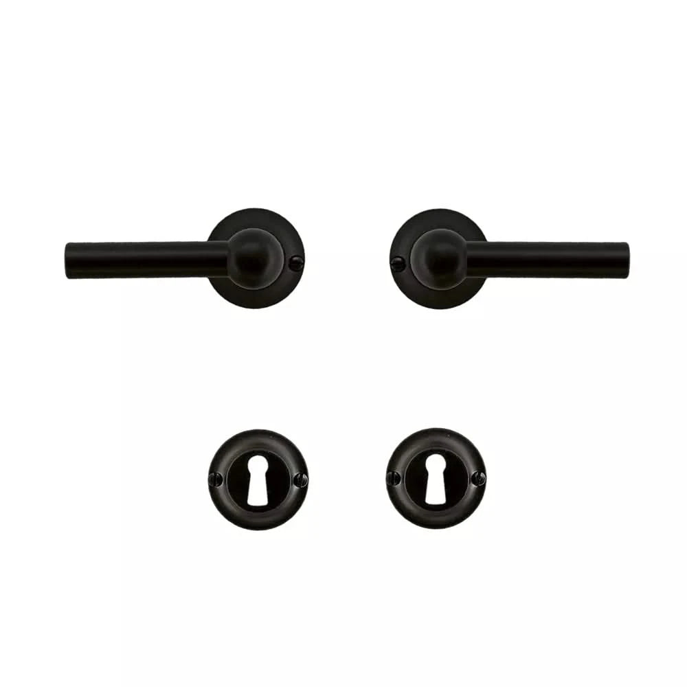 HDD Pro DEURKRUK PRO PETRA NM L+L ZWART - Deurbeslag-expert