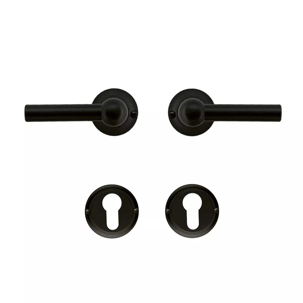 HDD Pro DEURKRUK PRO PETRA NM L+L ZWART - Deurbeslag-expert