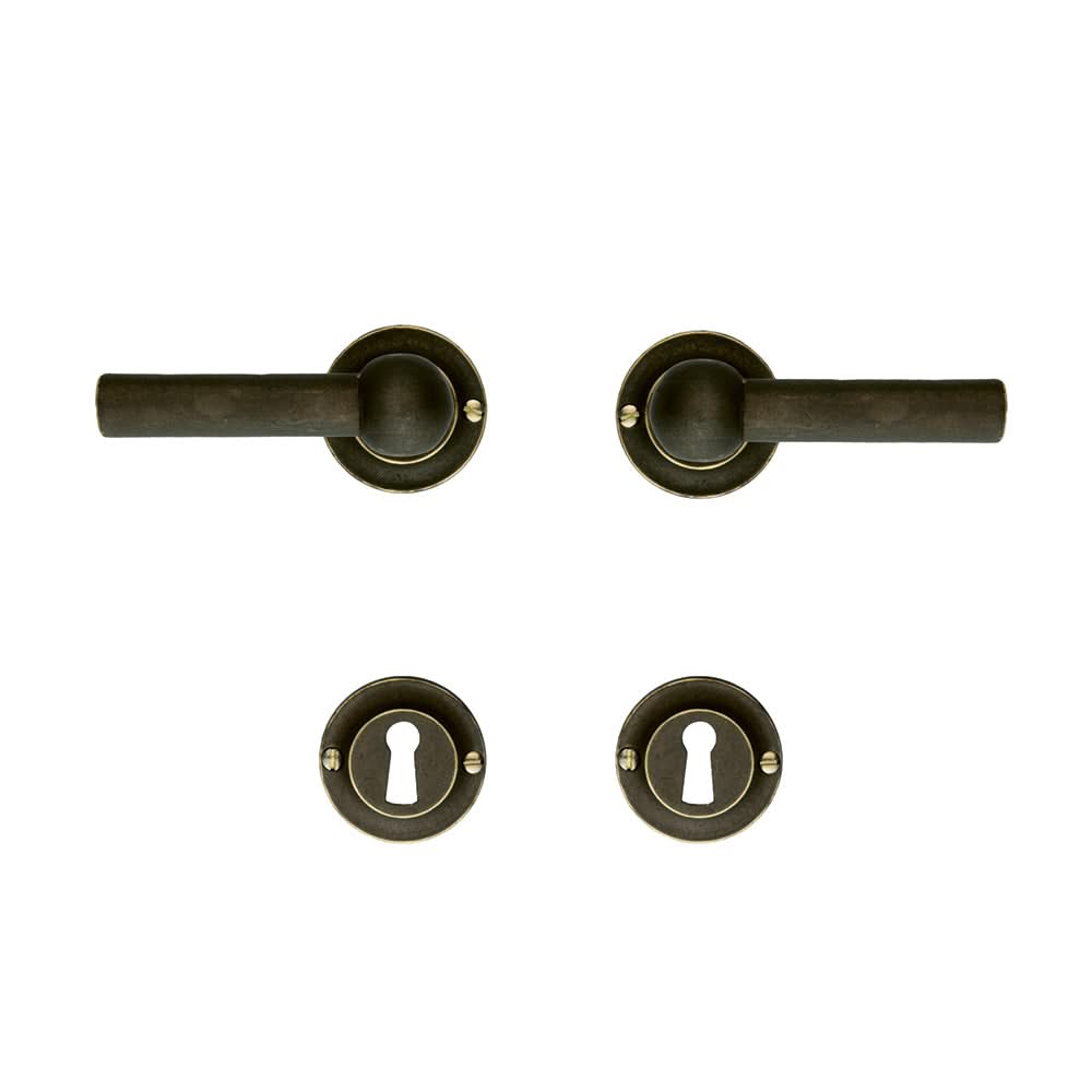 HDD Pro DEURKRUK PRO PETRA NM L+L OLD BRASS - Deurbeslag-expert