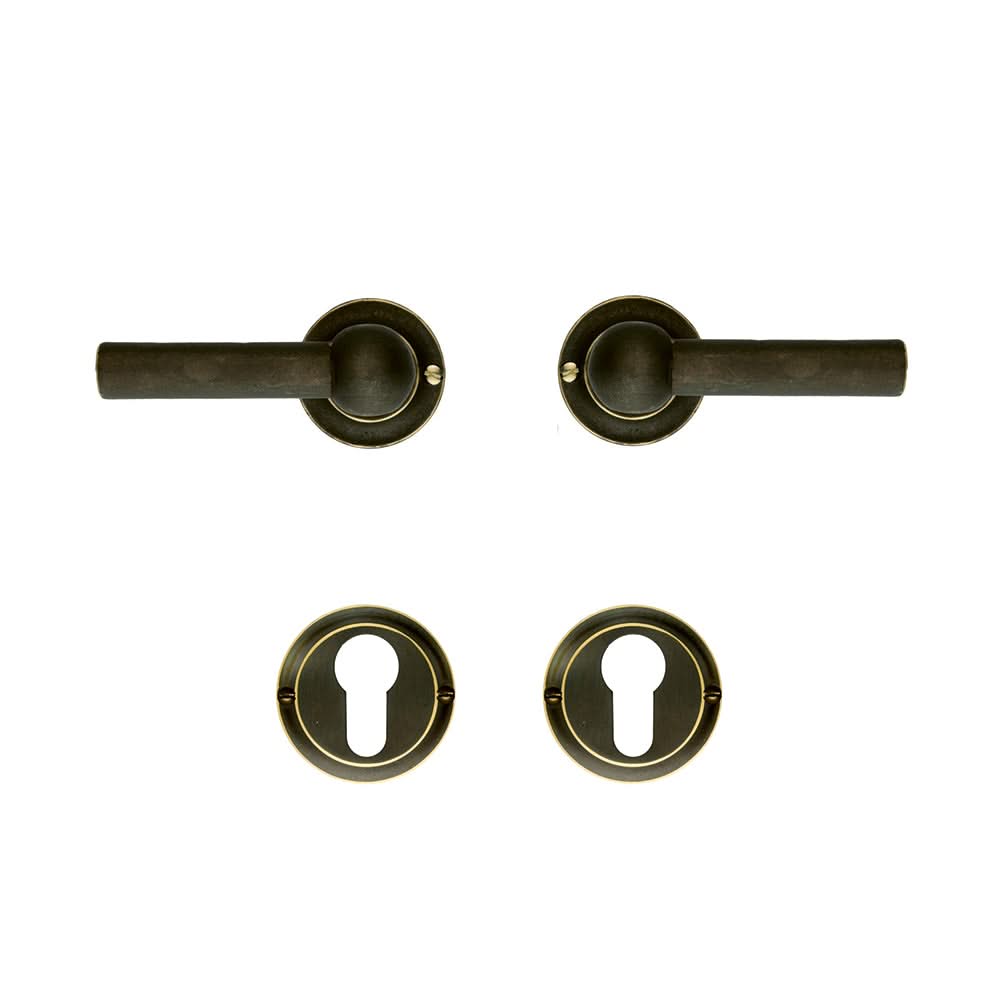 HDD Pro DEURKRUK PRO PETRA NM L+L OLD BRASS - Deurbeslag-expert