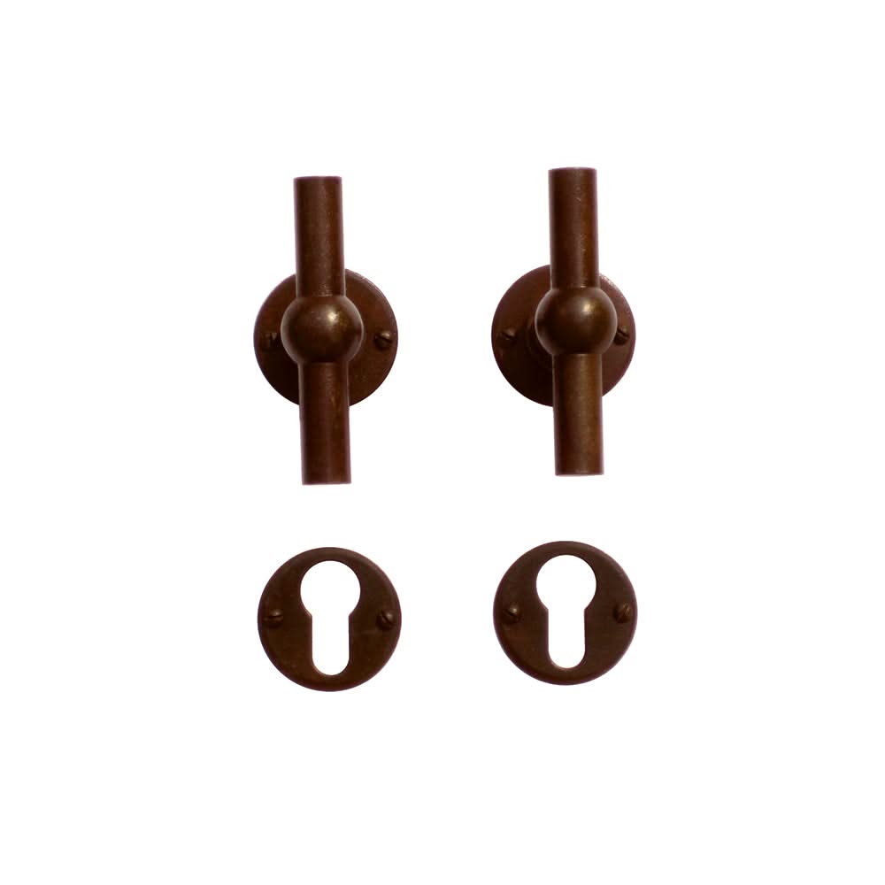 HDD Pro DEURKRUK PRO PETRA NM T+T ROEST ROND - Deurbeslag-expert