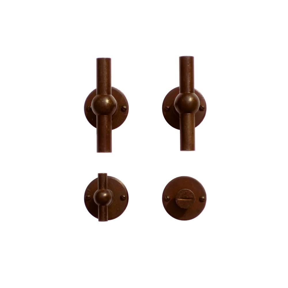 HDD Pro DEURKRUK PRO PETRA NM T+T ROEST ROND - Deurbeslag-expert