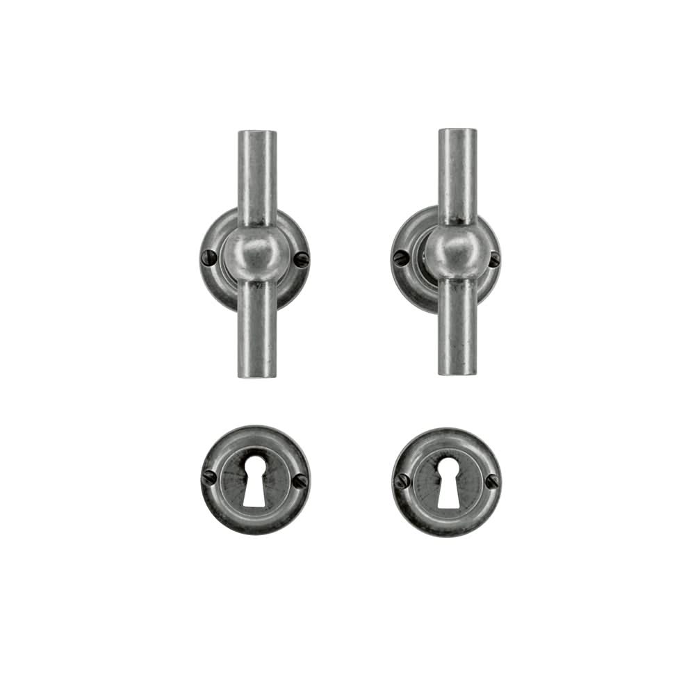 HDD Pro DEURKRUK PRO PETRA NM T+T OLD SILVER - Deurbeslag-expert