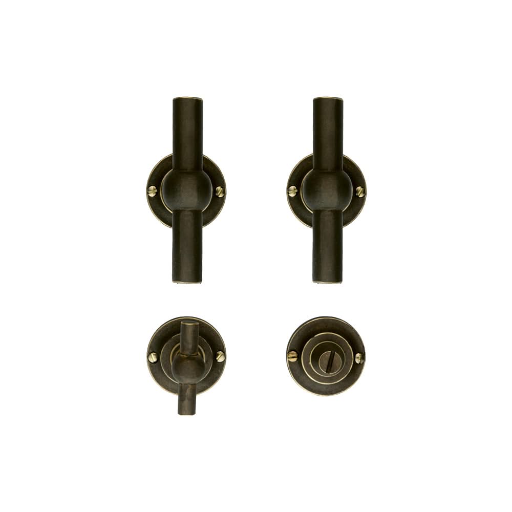 HDD Pro DEURKRUK PRO PETRA NM T+T OLD BRASS - Deurbeslag-expert