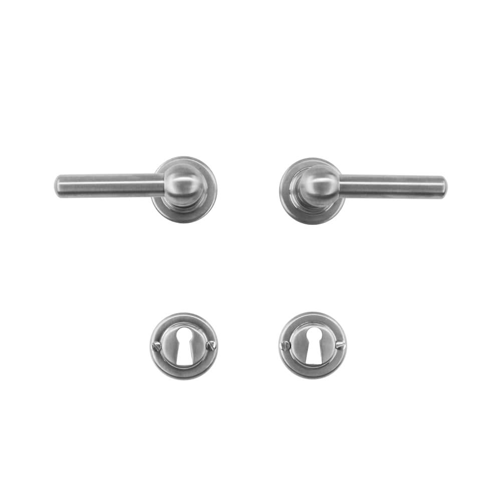 HDD Pro DEURKRUK PRO PETRA OM L+L INOX LOOK - Deurbeslag-expert