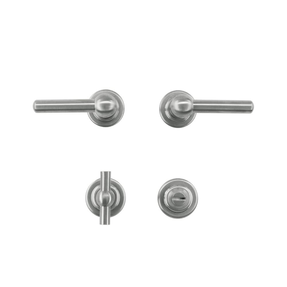 HDD Pro DEURKRUK PRO PETRA OM L+L INOX LOOK - Deurbeslag-expert