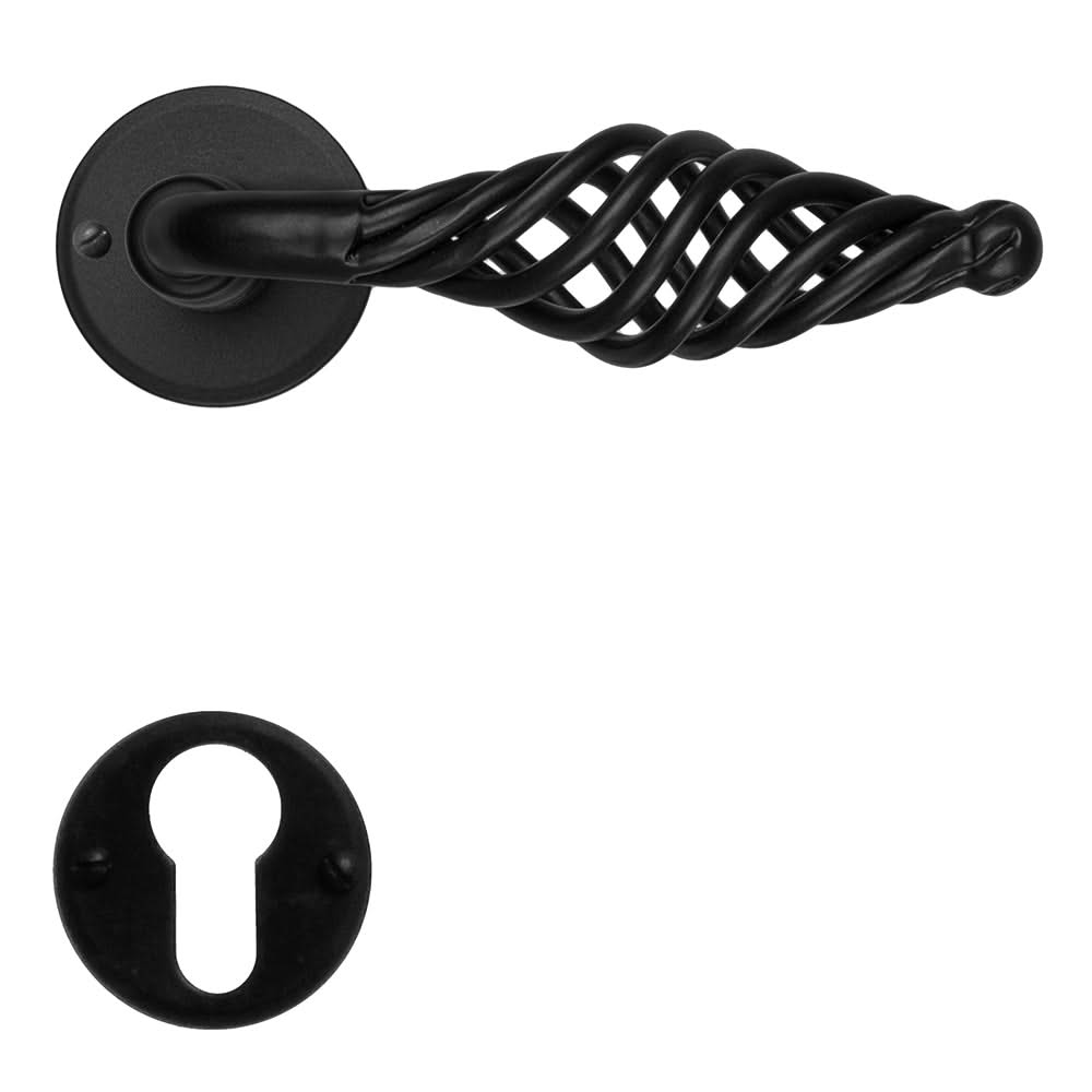 HDD Pro DEURKRUK PRO SPIRALUS ZWART ROND - Deurbeslag-expert