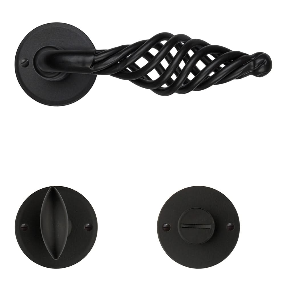 HDD Pro DEURKRUK PRO SPIRALUS ZWART ROND - Deurbeslag-expert