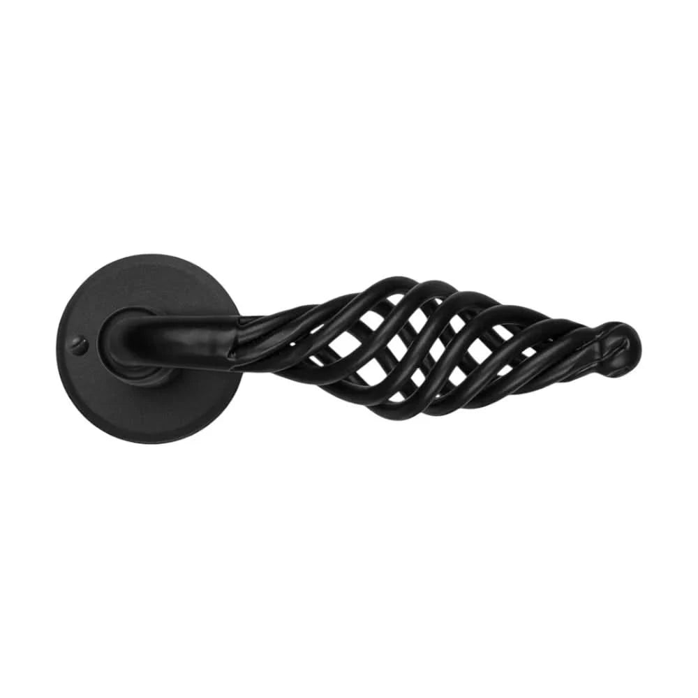 HDD Pro DEURKRUK PRO SPIRALUS ZWART ROND - Deurbeslag-expert