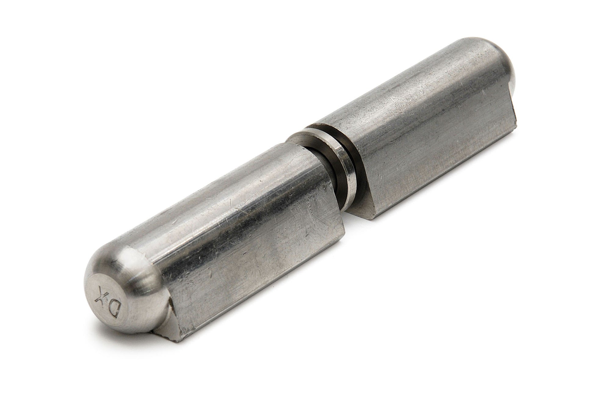 Dulimex DX aanlaspaumelle 100 x 16 mm in RVS AISI 304 met RVS ring, vooraanzicht