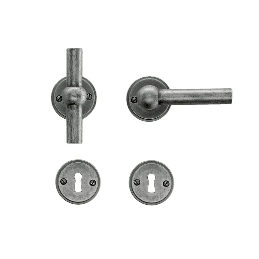 HDD Pro DEURKRUK PRO PETANA T+L OLD SILVER - Deurbeslag-expert