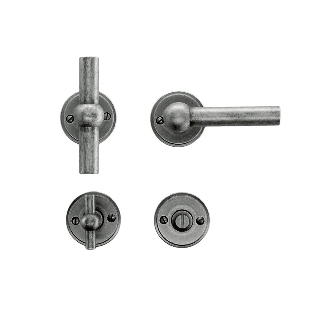 HDD Pro DEURKRUK PRO PETANA T+L OLD SILVER - Deurbeslag-expert