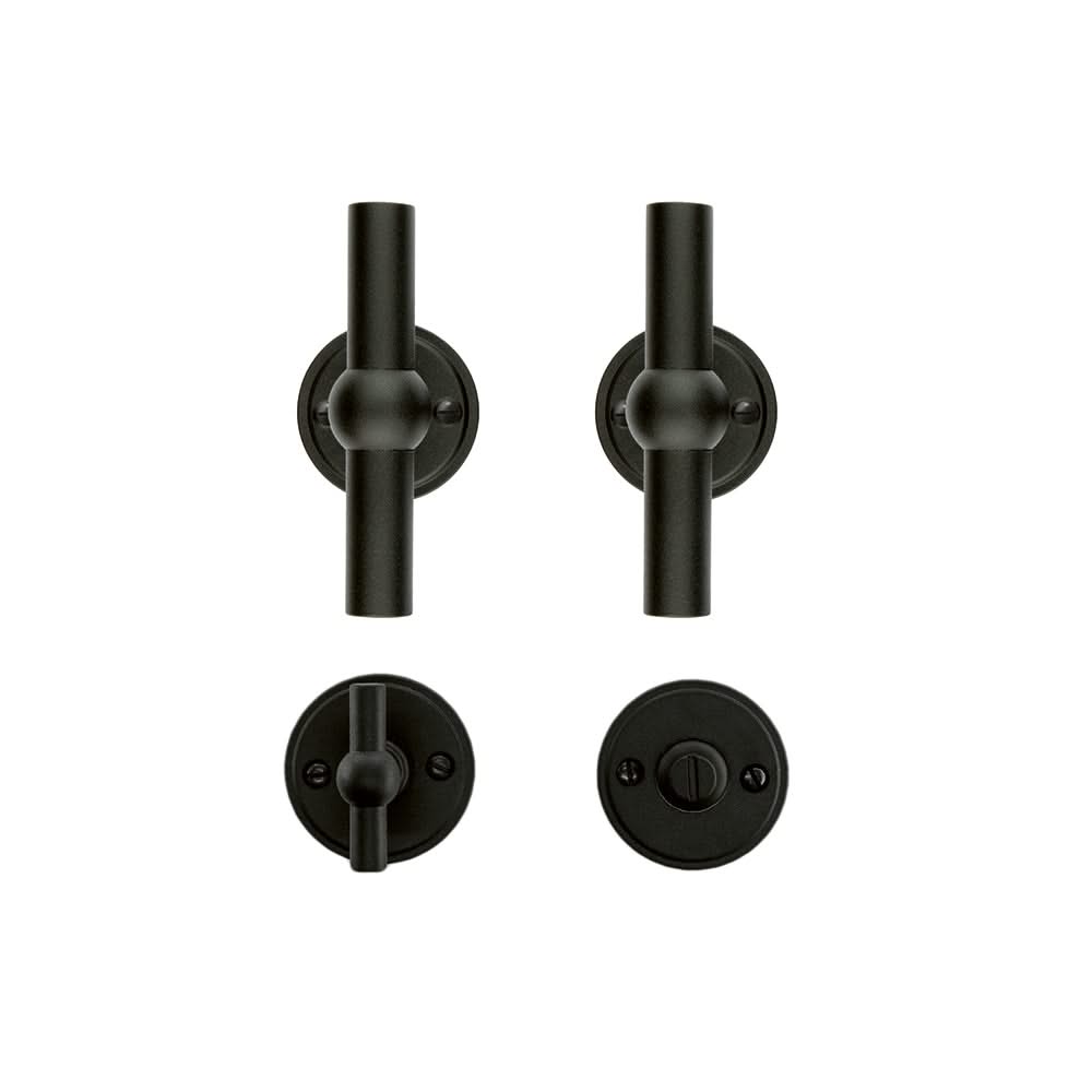 HDD Pro DEURKRUK PRO PETANA T+T ZWART STRUCTUUR UV - Deurbeslag-expert